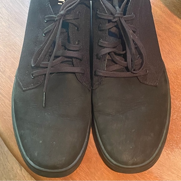 Timberland Davis Square Mid Top Chukka Sneakers Blackout Men’s 12 Leather Nubuck - Picture 2 of 12